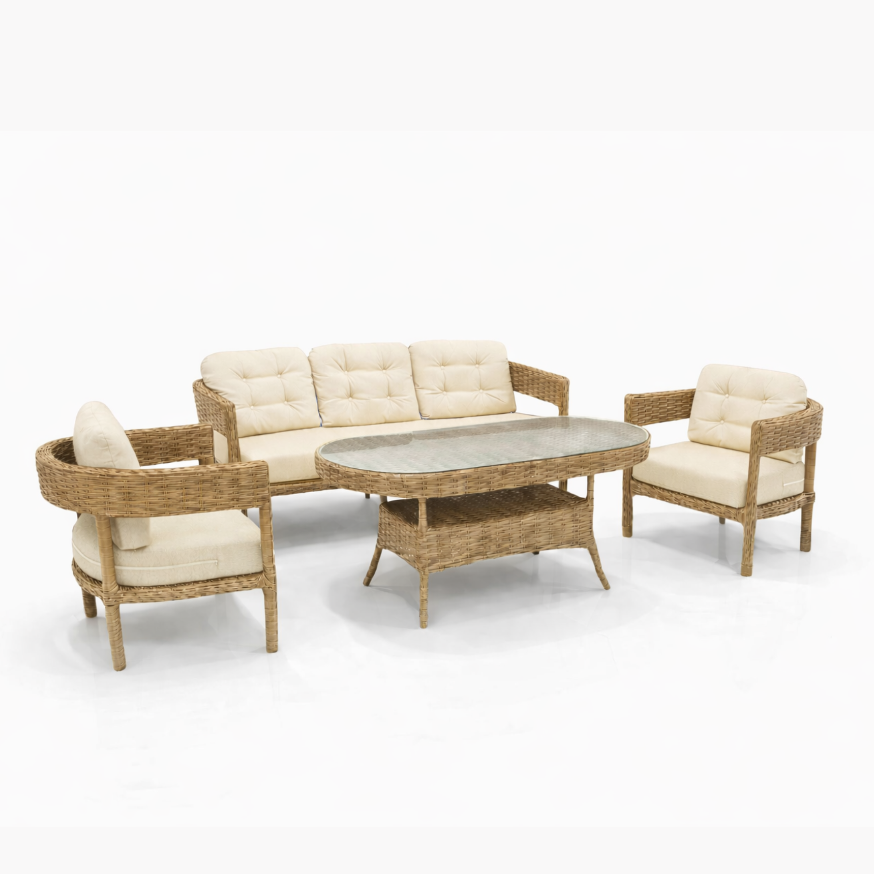 Lozan 3+1+1 Raddan Oturma Grubu - Kapiçino